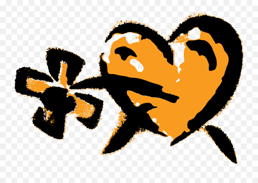 Free Heart Png With Transparent Background - Language,Orange Heart Png