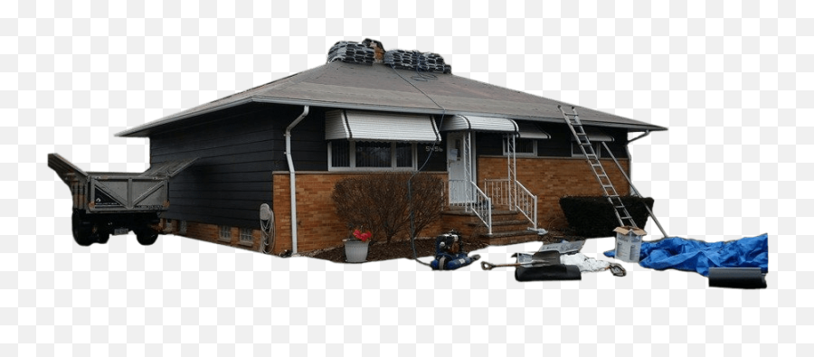 Home Restoration Services In Medina Ohio Roof Gutter - Low Slope Png,House Roof Png