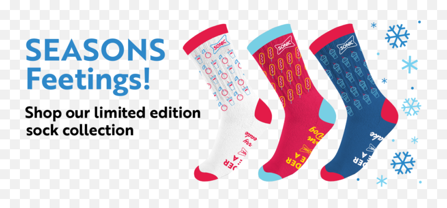 Sonic Shop U2013 Holiday Socks - For Teen Png,Sonic Restaurant Logo