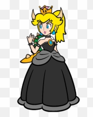 Princess Bowsette - Princess Peach On Deviantart Png,Bowsette Png