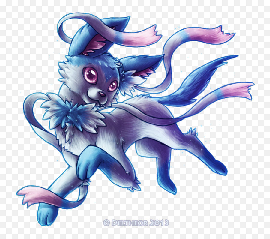 Download Shiny Sylveon By Deltheor - Shiny Umbreon And Shiny Shiny Sylveon X Shiny Umbreon Png,Sylveon Transparent