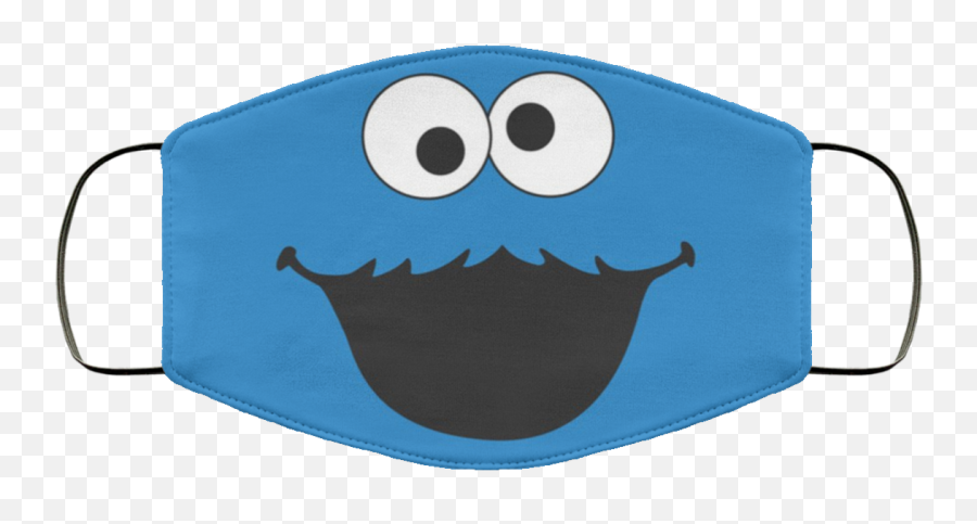 Cookie Monster Fabric Face Mask - Cookie Monster Face Mask Png,Cookie Monster Transparent