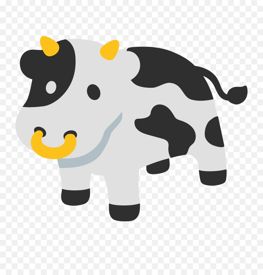 Face Clipart Cow - Cow Emoji Png Transparent Png Full Size Cow Emoji Png,Cow Transparent