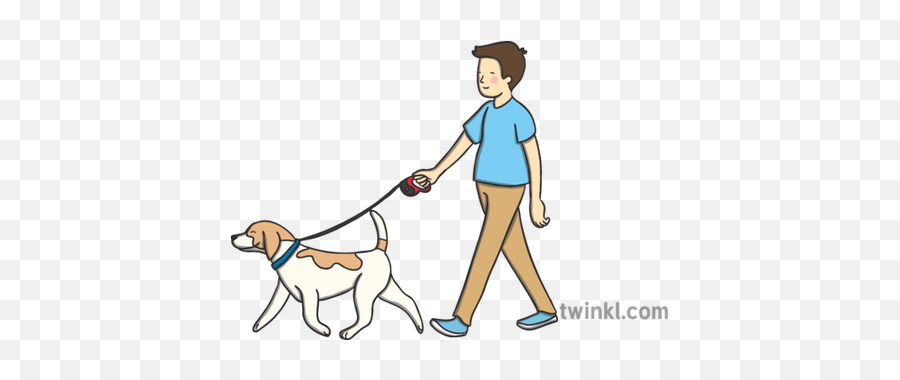 Dog Walking - Dog On Hind Legs Illustration Png,Dog Walking Png