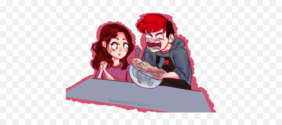 Download Leaving This Fast Doodle Without Context For - Matpat And Rosanna Pansino Fan Art Png,Markiplier Logo