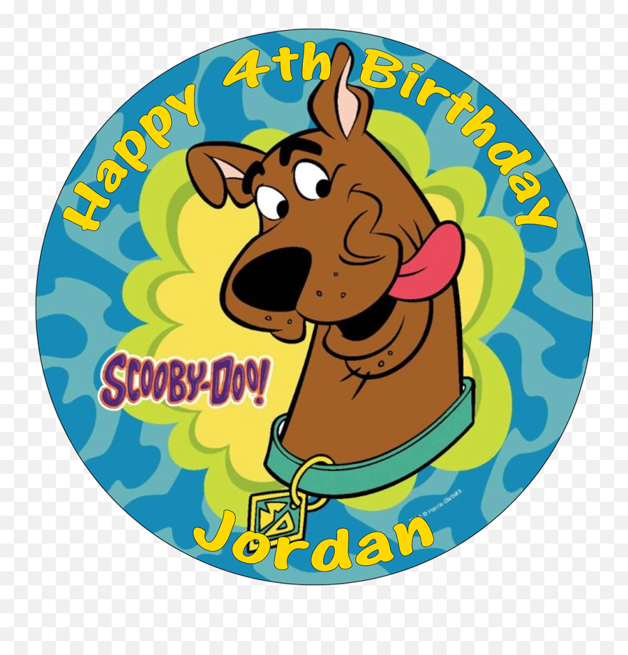 Scooby Doo Personalised Edible Round - Scooby Doo Png,Scooby Doo Png