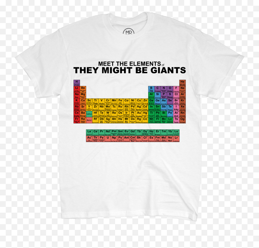 They Might Be Giants - Meet The Elements Of Tmbg Tshirt On Frank Zappa Hot Rats Png,White T Shirt Transparent