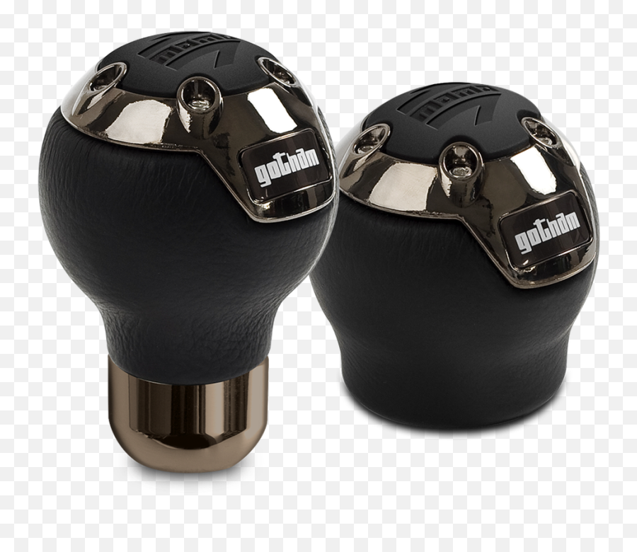 Momo Shift Knob - Gotham Black Leather Dark Chrome Insert Momo Gotham Shift Knob Png,Icon Superduty 2 Gloves