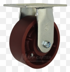 Ductile Steel Wheel Rigid Caster - Solid png