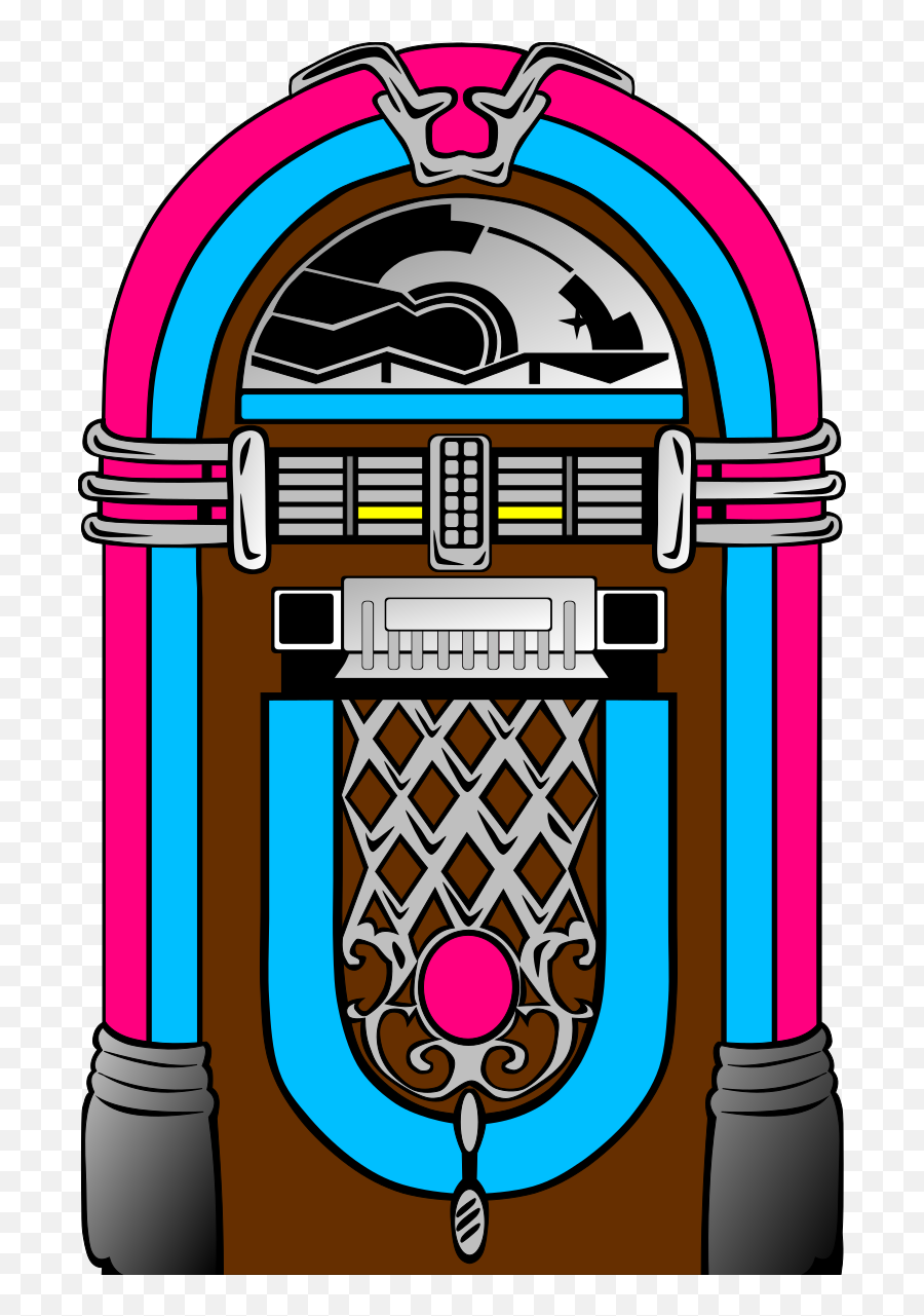 Pink And Blue Jukebox Svg Vector Clip - Vertical Png,Jukebox Icon