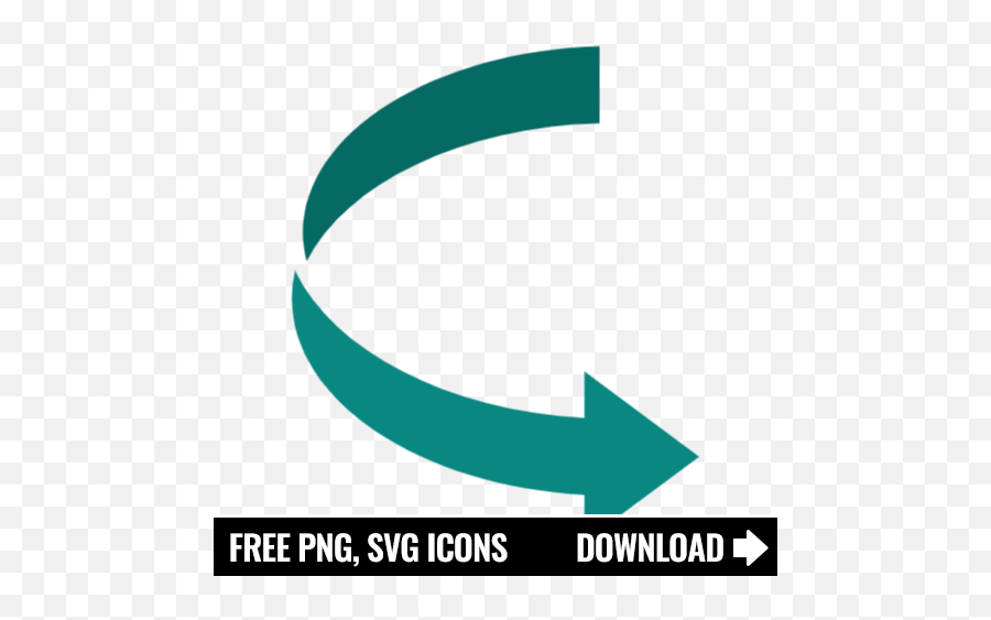 Free Right Curved Arrow Icon Symbol Download In Png Svg - Vertical,Curved Green Arrow Icon