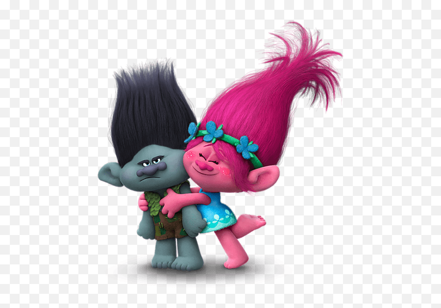 Branch And Poppy Trolls Transparent Png - Poppy And Branch Trolls,Trolls Png