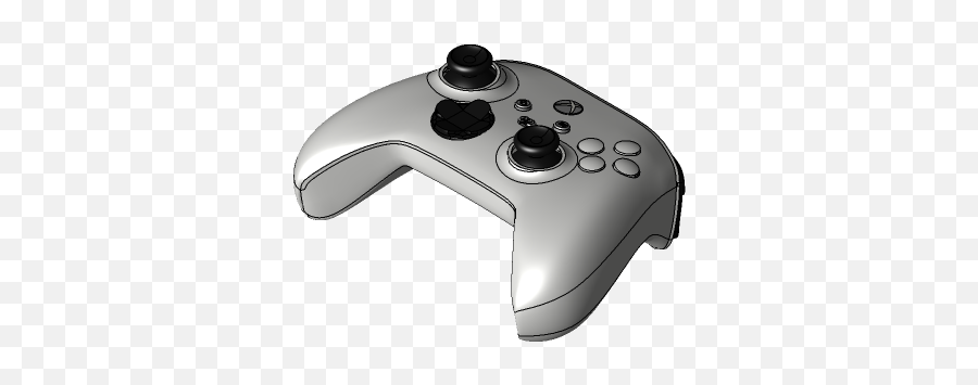 Xbox 360 Controller 3d Model Haktanyagmur Thangs - Video Games Png,Xbox Controller Icon Png