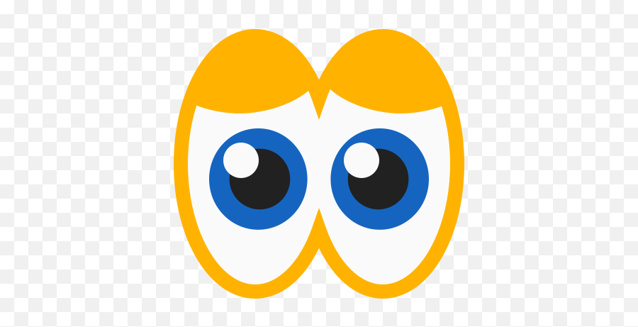 Eyes Cartoon Icon In Color Style - Dot Png,Yellow Eye Icon