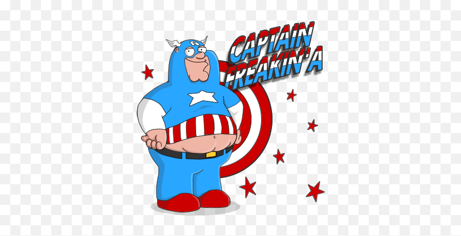Download Hd Captain America Meets Peter Griffin - Peter Peter Griffin Captain America Png,Family Guy Logo Png