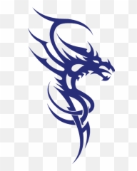 Free Dragon 1203435 Png With Transparent Background - Simple Tattoo Design Head