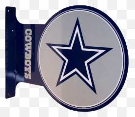 Dallas Cowboys Footbal Flanged Double Sided Sign - West Point Museum Png,Dallas Cowboys Logo Images
