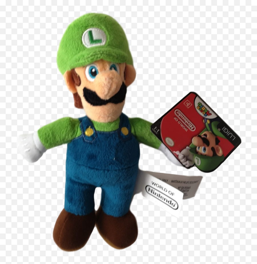 Super Mario Luigi Plush - World Of Nintendo Luigi Plush Png,Luigi Plush Png