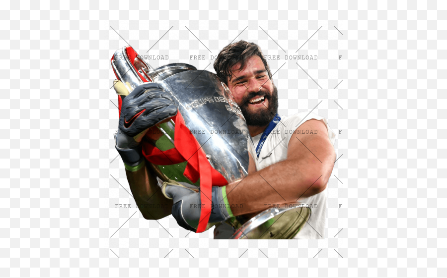 Alisson Becker Am Png Image With Transparent Background - Alisson Champions League Trophy,Iron Man Helmet Png