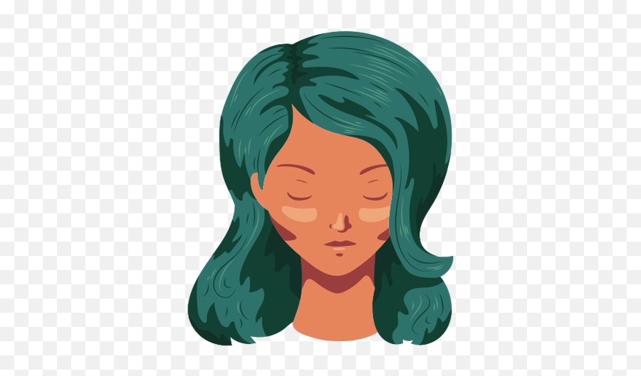 Woman Hair Face Fringe Flat - Transparent Png U0026 Svg Vector File Illustration,Girl Hair Png