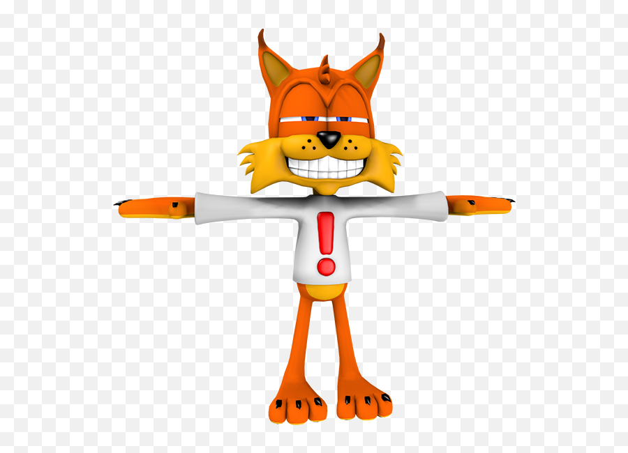Bubsy Png 8 Image - Bubsy 3d Model,T Pose Png