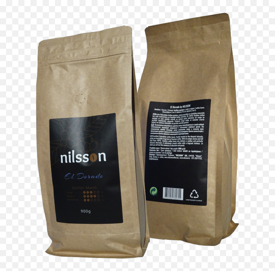 El Dorado - Coffee Beans And Ground Coffee Eshop Nilsson Vacuum Bag Png,Coffee Beans Transparent