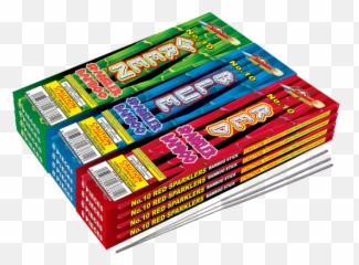 10 Color Bamboo Sparklers Red Rhino Wholesale Fireworks - Toy Block Png,Sparklers Png