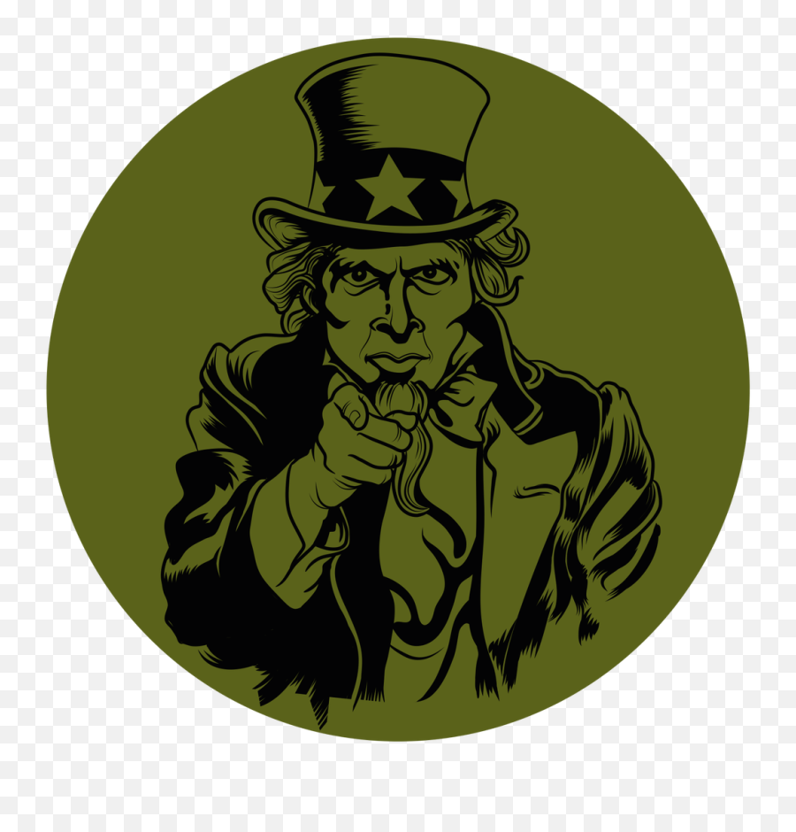 Uncle Sam Knob Sticker Clipart - Uncle Sam Wants You Png,Uncle Sam Png
