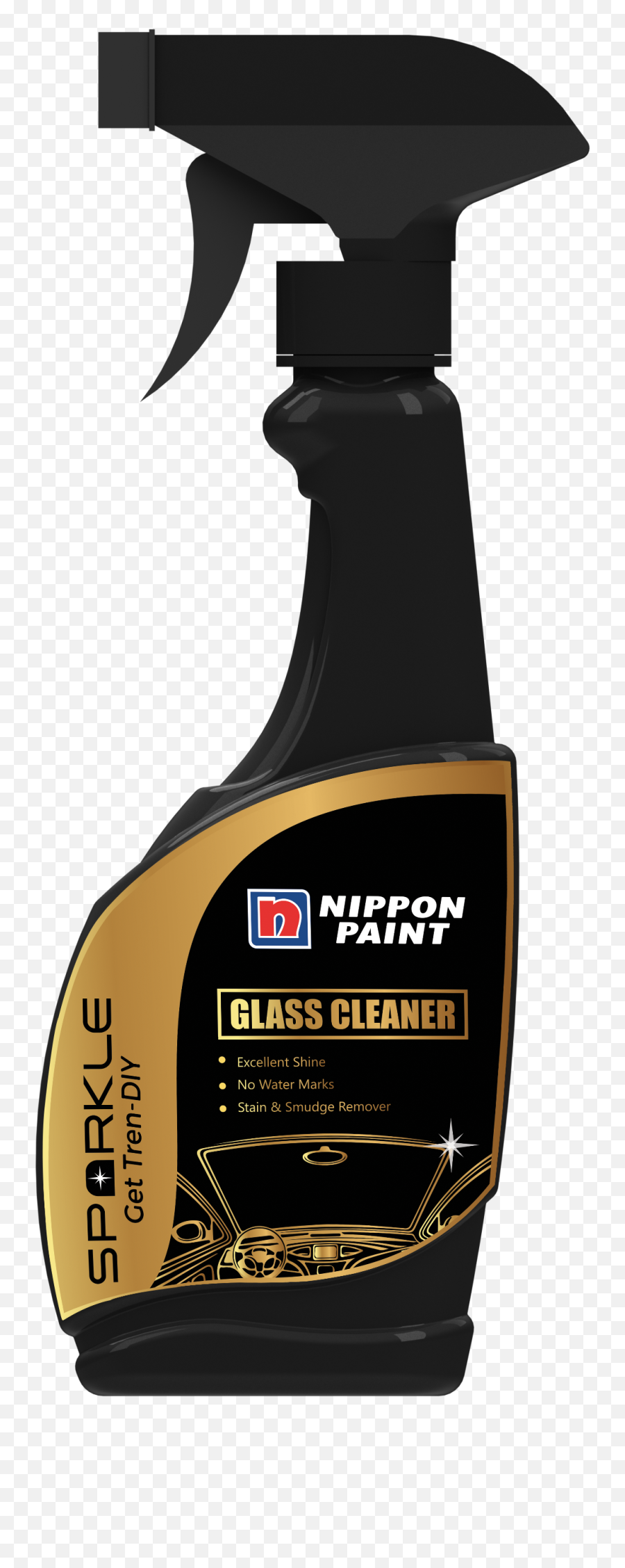 Sparkle Car Care Glass Cleaner Is A Transparent Liquid - All In One Dresser Nippon Paint Png,Paint Streak Png