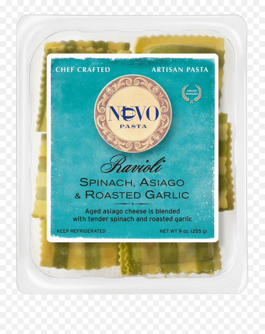 Spinach Asiago U0026 Roasted Garlic Ravioli Nuovo Pasta - Nuovo Ravioli Pumpkin Sage Png,Ravioli Png