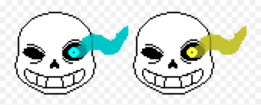 Sans Heads Bad Time By Diego Gaming Pixel Art Maker - Zny Png,Sans Head Png