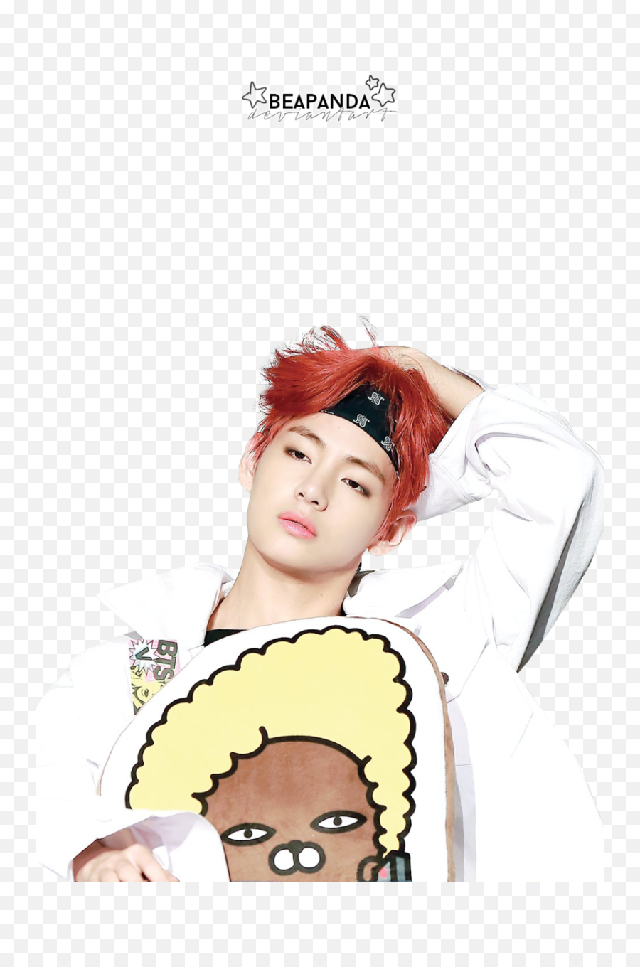 V Bts Red Hair Png Image - V Bts Red Hair,Red Hair Png