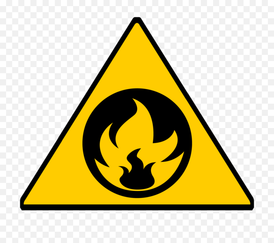Caution Symbol Clip Art Medium Size - Fire Hazard Sign Png,Warning Sign Png