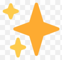 Sparkles Emoji Png - Transparent