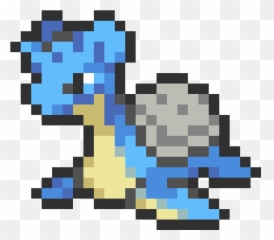131 Lapras Mini Sprite By Andruru - Pixel Pokemon Sprite Png,Lapras Png