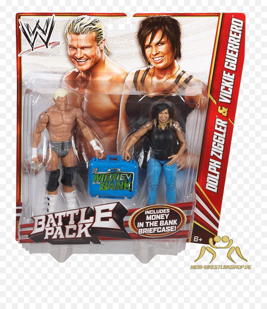 Dolph Ziggler U0026 Vickie Guerrero Battlepack Series 22 - Wwe Battle Pack Dolph Png,Dolph Ziggler Png