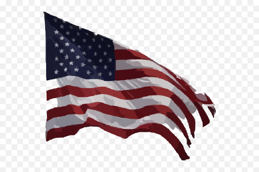 Flag Clipart Transparent - American Flag Waving Png,American Flag Png Free