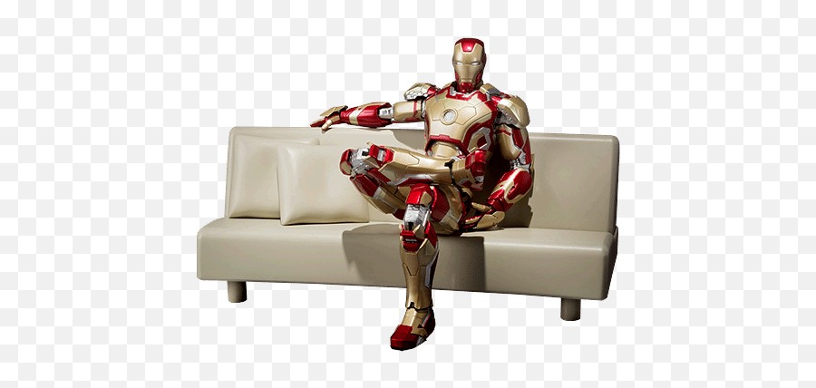 Download Figuarts Iron Man Mark 42 Figure Toy News Roundup - Iron Man Sitting Png,Iron Man Transparent