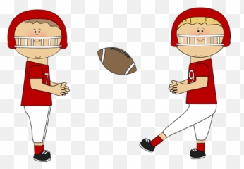 Kids Playing Football Clipart Printable - png