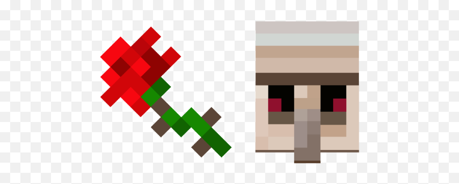 Minecraft Rose And Iron Golem Cursor U2013 Custom Browser - Graphic Design Png,Golem Png