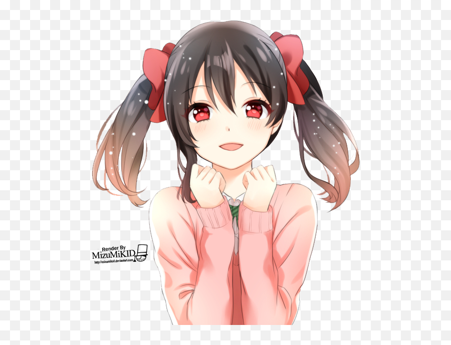 Render Nico Yazawa - Lifting Skirt To Show Panties Anime Png,Nico Yazawa Png