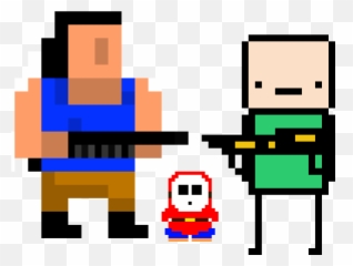 Download Hd Hands Up Shy Guy - 7 Segment Anzeige Transparent Pixel Art Png,Shy Guy Png