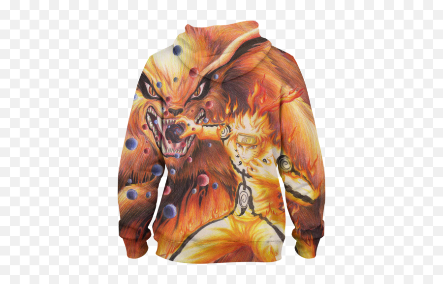 Download Naruto Nine Tails Pullover Hoodie - Naruto Png,Sweatshirt Png