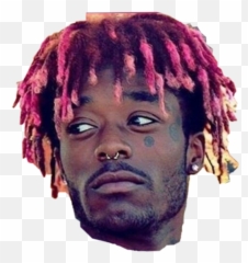Download Hd Liluzi Sticker - Lil Uzi Purple Hair Transparent Lil Uzi Face Png,Lil Uzi Png