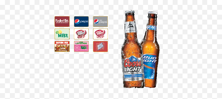 Download Fountain Drinks - Pepsi Diet Pepsi Mtn Dew Sierra Coors Light Png,Mug Root Beer Logo