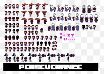 Perseverance - Undertale Yellow Clover Sprite png