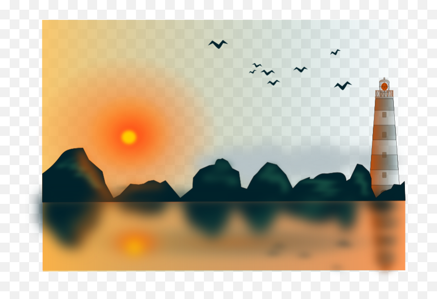 Download Hd Sunset Clipart Png - Sunset Transparent Clipart Sunst,Sunset Png