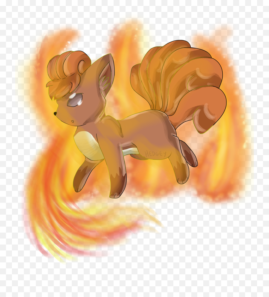 037 Vulpix Used Fire Blast And Png Transparent