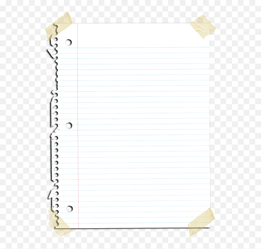 Paper Rectangle Square Notebook - Paper Line Png Download Transparent Sheet Of Notebook Paper,Ripped Notebook Paper Png