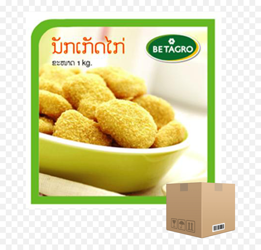 Box Of 12x Chicken Nugget 1 Kg Pack Frozen - Betagro Png,Chicken Nugget Transparent